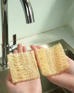 <b>Natural</b> Eco-Friendly Square Loofah Dishwashing <b>Sponge</b> Pad Biodegradable Kitchen Scrubber for Pots & Utensils Available in Stock - Product Image 5