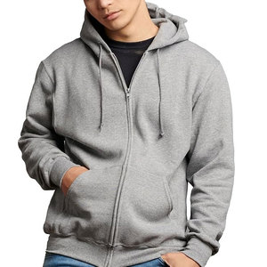 Sweat à capuche en molleton de coton 100% pour hommes et femmes, pull zippé, style technique bouffante, motif imprimé tissé d'automne, taille XS, quantité minimale de commande - Product Image 1