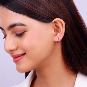 Pendientes colgantes de moda de plata GIVA, diseño elegante nos enamoramos - Product Image 4