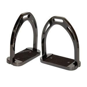 Étriers d'équitation confortables de longue durée en acier résistant à la rouille avec culotte de conception de stabilité de poignée de pied - Product Image 5