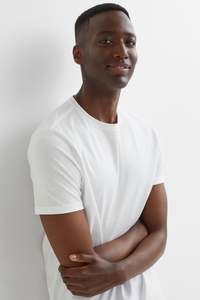 T-shirt à col rond coupe ajustée pour hommes T-shirts légers et respirants - Product Image 6