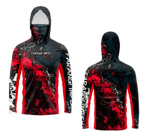 Professional Fishing Hoodie With Mask Anti-UV <b>Sunscreen</b> Sun Protection Clothes Fishing Shirt Breathable Quick Dry Fishing Jersey - Product Image 4