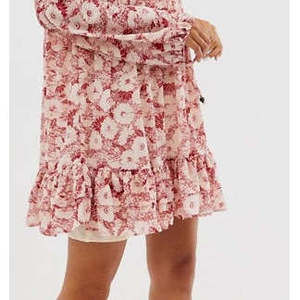 Abito Mini in Chiffon Rosso da Donna Free People, Modello These Dreams a Maniche Lunghe, Taglia Media - Product Image 3
