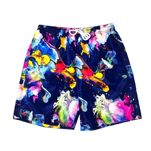 Pantalones Cortos Deportivos de Malla para Hombre, Talla Grande, Estilo Casual de Verano, Cintura Elástica, Tejido de Punto, Diseño Personalizable por Sublimación, Secado Rápido - Product Image 1