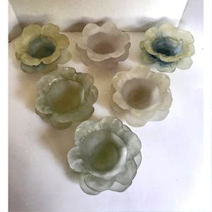 ชามเรซินรับขนาด24ซม. ทำด้วยมือทำจากไม้และเรซินสำหรับใช้ในอินเดียงานปาร์ตี้ตามสั่ง - Product Image 6