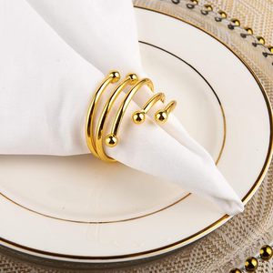 Servilletero de metal dorado para agregar un toque romántico a las cenas, decoración de mesa perfecta de alta calidad, impresiona a tus invitados - Product Image 2
