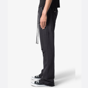 Nouveauté chaude pantalon de survêtement en molleton léger personnalisé pour hommes décontracté coton Polyester survêtement pantalon de survêtement blanc survêtement pour la course - Product Image 3