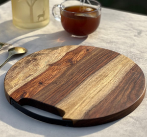 Vaisselle Accessoires de cuisine arrondis Bloc à découper Planche à découper en bois à la mode Planche à fromage en bois au dernier design - Product Image 5