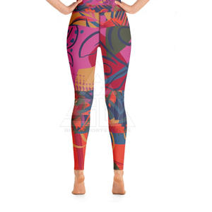 Leggings de sport actifs à taille haute, contrôle du ventre, pantalon de yoga, vêtements de sport de gym, spandex/polyester pour femmes - Product Image 6