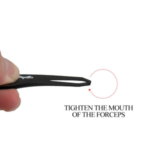 1ชิ้นสีดำมืออาชีพสแตนเลสกำจัดขนตาคิ้วแหนบคิ้วคลิปเครื่องมือความงามของผู้หญิง bytwezer World - Product Image 2