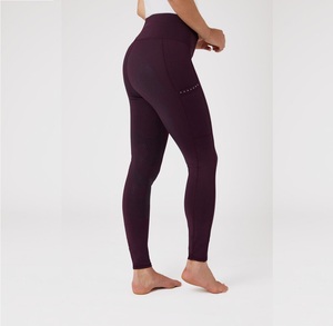 Shemax 2024 OEM Women's New Fashion Silicone Full Seat Riding Tights Crystal Pockets Made Pakistan for <b>Equestrian</b> Horse Riding - Product Image 6