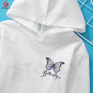 Sudadera con capucha y Top corto personalizado para mujer, sudaderas informales con capucha para mujer, Jersey recortado, Sudadera con capucha de gran tamaño para mujer - Product Image 4