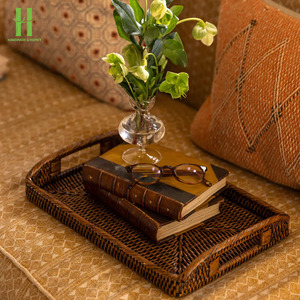 ถาดเสิร์ฟผลไม้และขนมทำจากหวายสำหรับใช้ในบ้านถาดใส่ขนมปังอบอาหารร้านอาหารจากเวียดนาม - Product Image 2