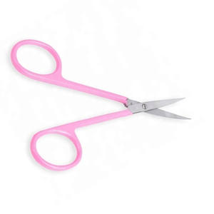 Grande demande Ciseaux de manucure beauté personnalisés Ciseaux à ongles à cuticules droites en plastique tranchantes à lame incurvée en acier inoxydable En stock - Product Image 2