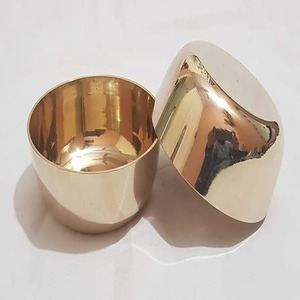 India Kansa Gold Thali Set Durable Reutilizable Sin BPA Mesa de comedor de metal para el hogar Hotel Propósito de regalo Ideal para la hospitalidad Set 6 - Product Image 2