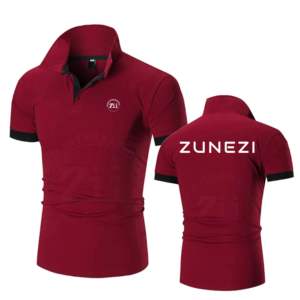 T-shirt de golf 100 % coton pour homme, imprimé numérique, respirant, séchage rapide, léger, style urbain, idéal pour l'été chaud - Product Image 5