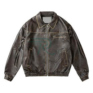 Razorts Women's Winter <b>Jacket</b> High Quality Genuine <b>Sheep</b> <b>Skin</b> Leather Breathable Zipper Closure Chains New Design Pakistan - Product Image 1