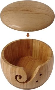 Bol à fil en bois pour toutes les occasions, pour mamans et grand-mères, bols de rangement pour fil à crocheter de haute qualité - Product Image 3