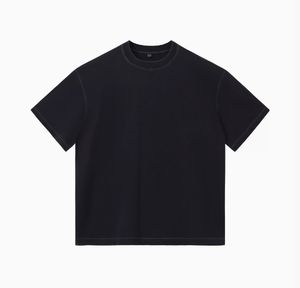 เสื้อยืดคอตตอนถักเนื้อหนักสไตล์วินเทจฟอกสีคุณภาพสูงขายส่ง รับสกรีนโลโก้ เสื้อโอเวอร์ไซส์ผู้ชาย 100% คอตตอน ไซส์พลัส ยูนิเซ็กส์ - Product Image 3