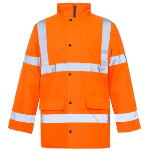 New Design Long Safety Jackets Reflective Tape Workwear Jackets Engineer Life Safety Jacket