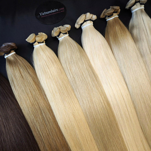 2025 Venta caliente Genius Weft mejor calidad 100% cabello humano virgen vietnamita cutícula completa recta y rizada precio al por mayor - Product Image 1