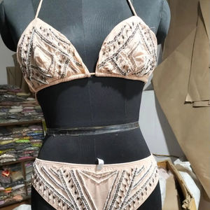 ชุดบิกินี่ประดับลูกปัดหนาสำหรับใส่นอกชายหาดชุดวันพีซเซ็กซี่ออกแบบได้ตามต้องการดีไซน์ใหม่ - Product Image 1