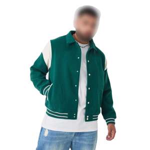 Chaqueta para Hombre, Estilo Urbano, Forro Acolchado, Chaqueta de Lona Cálida con Parches para Todas las Tallas, Temporada de Primavera - Product Image 4