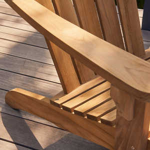 Chaise Adirondack en teck massif sur mesure pour jardin extérieur, patio, fabrication OEM ODM directe, teck durable de qualité supérieure - Product Image 5