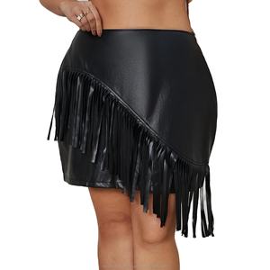 OEM <b>Leather</b> <b>Mini</b> <b>Skirt</b> Casual Winter High Quality Breathable Satin Women's Customizable <b>Skirts</b> at Low Prices - Product Image 1