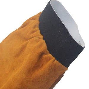 Mangas protectoras de cuero dividido resistentes al desgaste de alta temperatura de piel de vaca Mangas de soldadura de seguridad de brazo largo - Product Image 5