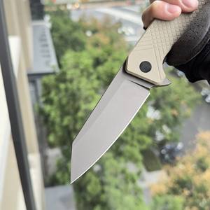 Diseña tu propio cuchillo plegable táctico patrón de diamante G10 Mango en fabricación de cuchillos de Bajo MOQ - Product Image 3