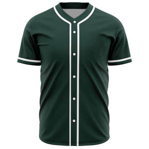 Custom Vintage Baseball Jerseys for Mens Mesh Button up <b>Cheap</b> Blank Baseball Shirt. - Product Image 1