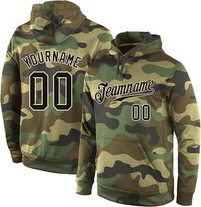 Venta al por mayor 100% poliéster algodón personalizado de gran tamaño con capucha sudaderas con capucha de invierno para hombres Etiqueta Privada sublimación en blanco con patrón sólido - Product Image 1