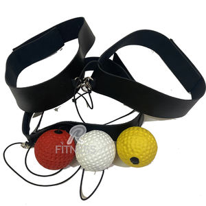 Balle de réflexe Speedball pour entraînement de boxe avec bandeau de frappe - Product Image 1