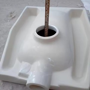 Sartén en cuclillas oriental libanesa para jordano Argelia Túnez mercado africano asiático indio en cuclillas Orissa Pan inodoro cerámica - Product Image 2