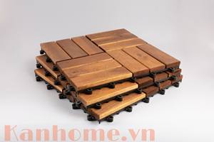 Carrelage de terrasse extérieur moderne en bois de teck 300x300x19mm certifié FSC garantie de 2 ans bon marché prix bas quantité minimale de commande pour l'exportation de haute qualité - Product Image 4