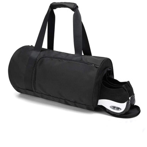 Mess Sports OEM Custom Logo Nylon 30L-40L Sneaker Wet Dry Separation Shoe <b>Compartment</b> Oval Fitness Organizer Sport Gym Duffle - Product Image 5