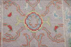 พรมปูพื้นแบบโอเรียนทัลปรับแต่งได้ลายดอกไม้สีเทาขนาด3นิ้ว x 6นิ้วมีให้เลือกหลายขนาด - Product Image 3