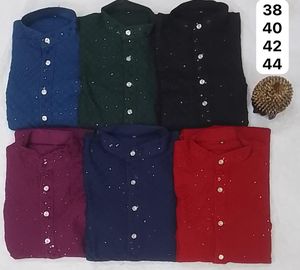 Pyjama kurta indien et pakistanais à manches longues en coton doux pour hommes, rayonne très demandée, fait pour le mariage, les fêtes décontractées et festives. - Product Image 6