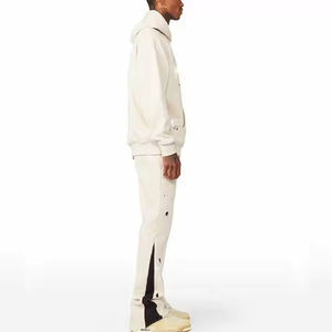 Proveedor de chándal de precio barato de alta calidad logotipo personalizado impresión servicio OEM hombres desgaste estilo acampanado chándal - Product Image 3