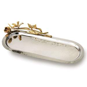 Plateau de service en acier inoxydable de qualité supérieure avec un design moderne poli durable et élégant adapté à la restauration de mariages restaurants - Product Image 3