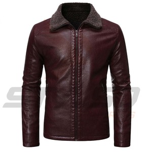 Chaqueta de Cuero Genuino Transpirable de Invierno, Estilo Urbano, para Hombre, a Precio de Mayoreo, Gran Venta - Product Image 1