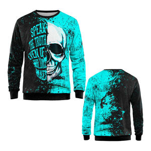 Pulls unis personnalisés de qualité pure col rond sweat-shirts hommes prix abordable logo personnalisé pull sweat pour hommes - Product Image 5