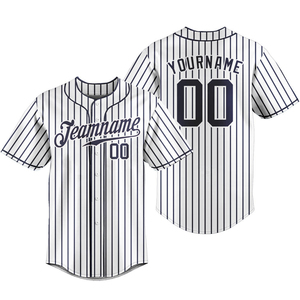 Maillot de baseball unisexe de qualité supérieure, respirant, 100% polyester, imprimé par sublimation, col en V, logo personnalisé, nom de l'équipe, sports de plein air - Product Image 4