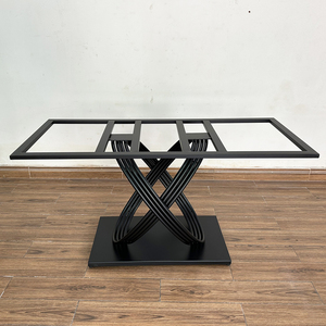 Contemporary Industrial <b>Cast</b> Iron Dining Table Legs <b>Powder</b>-Coated CHBBA011 for Kitchen Furniture Chairs and Cabinets - Product Image 4