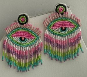 Meilleures boucles d'oreilles avec perles en céramique, boucles d'oreilles multi-perles personnalisées, bijoux de fête pour femmes au meilleur prix, boucles d'oreilles perlées - Product Image 4