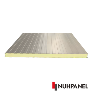 แผ่นผนังสำเร็จรูป Eco Wall Sandwich Panel PIR ฉนวนกันความร้อนสำหรับงานอุตสาหกรรม ผนังภายนอกอาคาร ความหนา 200 มม. สำหรับห้องเย็น - Product Image 1