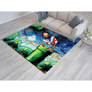 Van Gogh Printed <b>Rug</b>: Elevate Your <b>Space</b> with Timeless Art,Nonwoven Soft <b>Rug</b> - Product Image 2