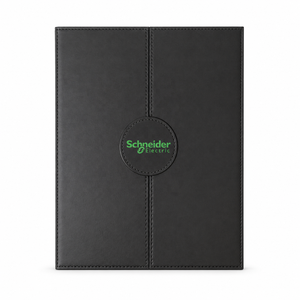 Trifold Leather Transparent Customizable Size <b>Certificate</b> Holder <b>Folder</b> with Round Button for Diploma Cover - Product Image 1