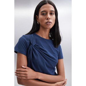 Blusa Corta de Algodón Orgánico con Detalle de Nudo para Mujer, ETHIQUET YASMIN - Product Image 5